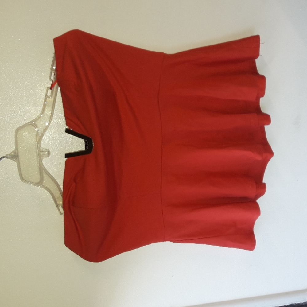 Final Sale! HAVE strapless blouse. Size Lg